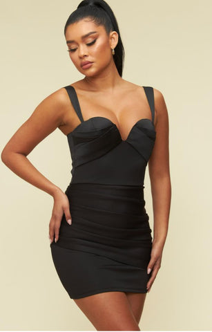 Black Satin Dress