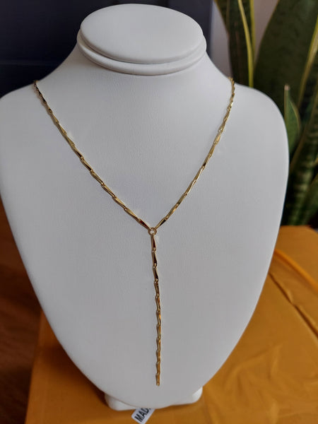 Thin Drop Y- Necklace