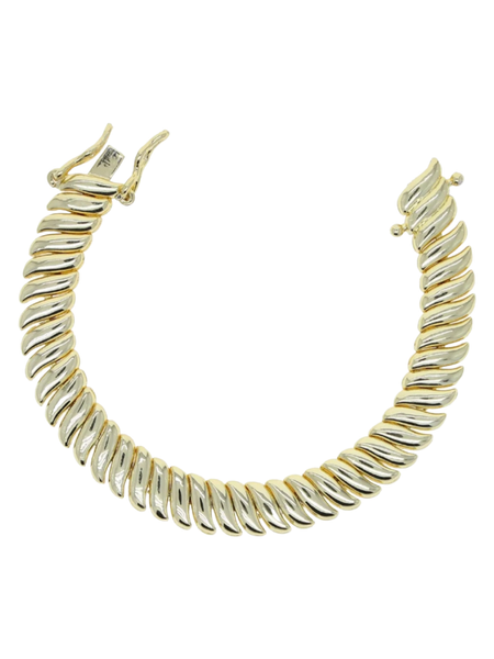 Gold snake chain bracelet