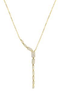 Kendra Diamond Gold Drop Y-Necklace