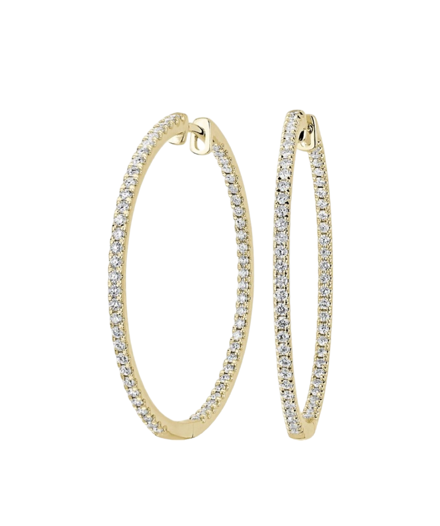 Oval Hoops Gold