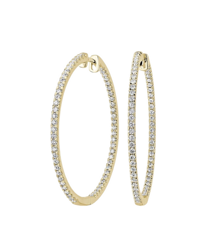 Oval Hoops Gold