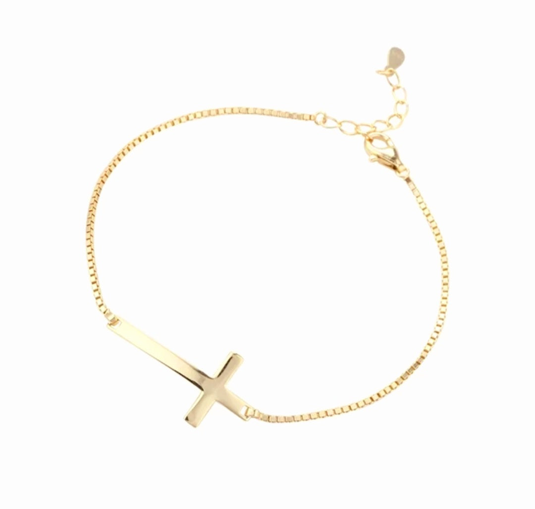 Adjustable Cross Bracelet